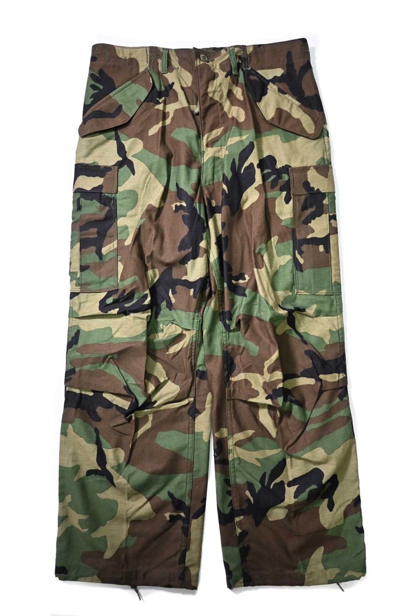 画像1: 85' Deadstock Us Army M-65 Field Pants Woodland Camo (1)