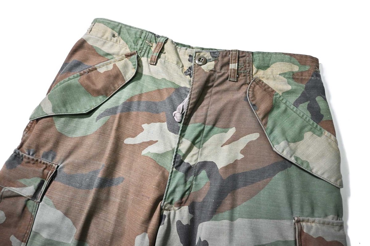 画像2: 85' Used Us Army M-65 Field Pants Woodland Camo (2)