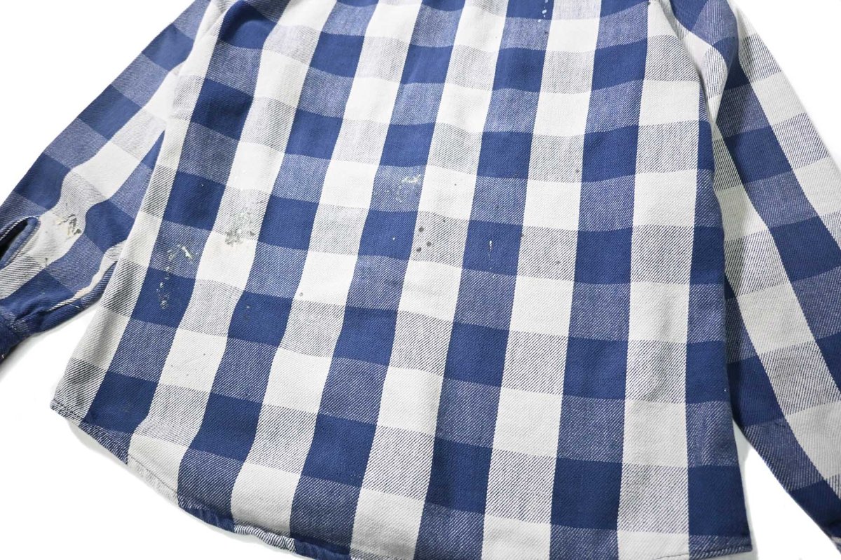 画像6: 80-90s Used Five Brother Heavy Flannel Shirt made in USA (6)