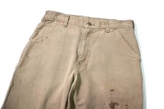 画像2: 12' Used Carhartt Duck Carpenter Pants Canyon Brown カーハート (2)
