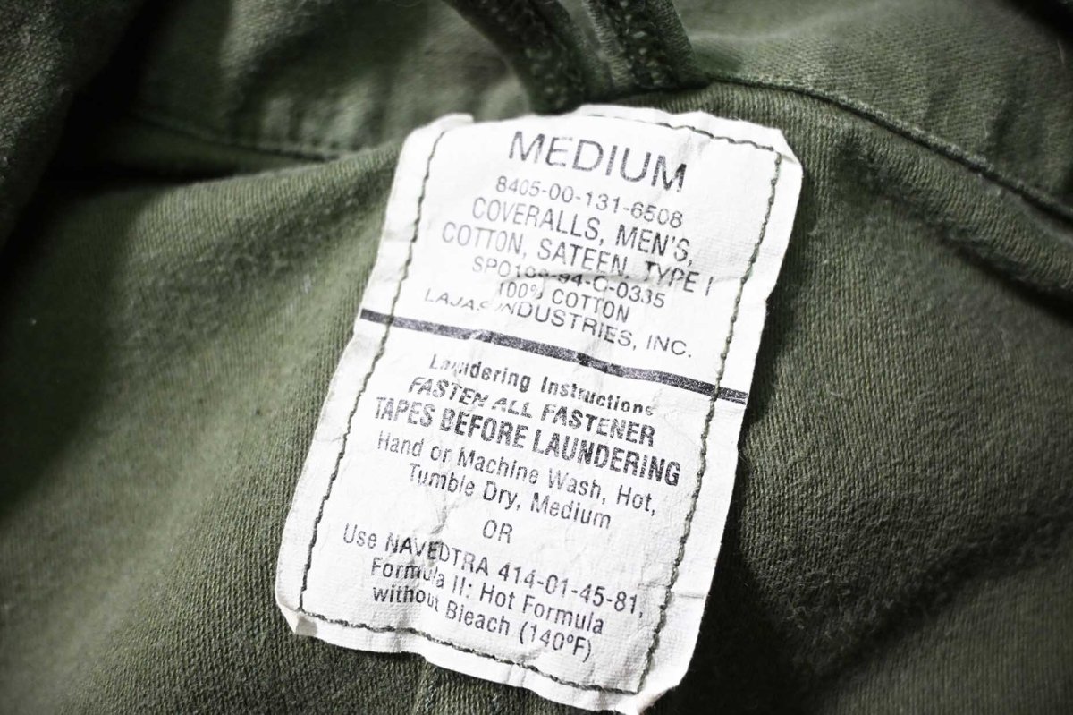 画像6: 94' Used Us Army Cotton Sateen Type1 Flying Suit (6)