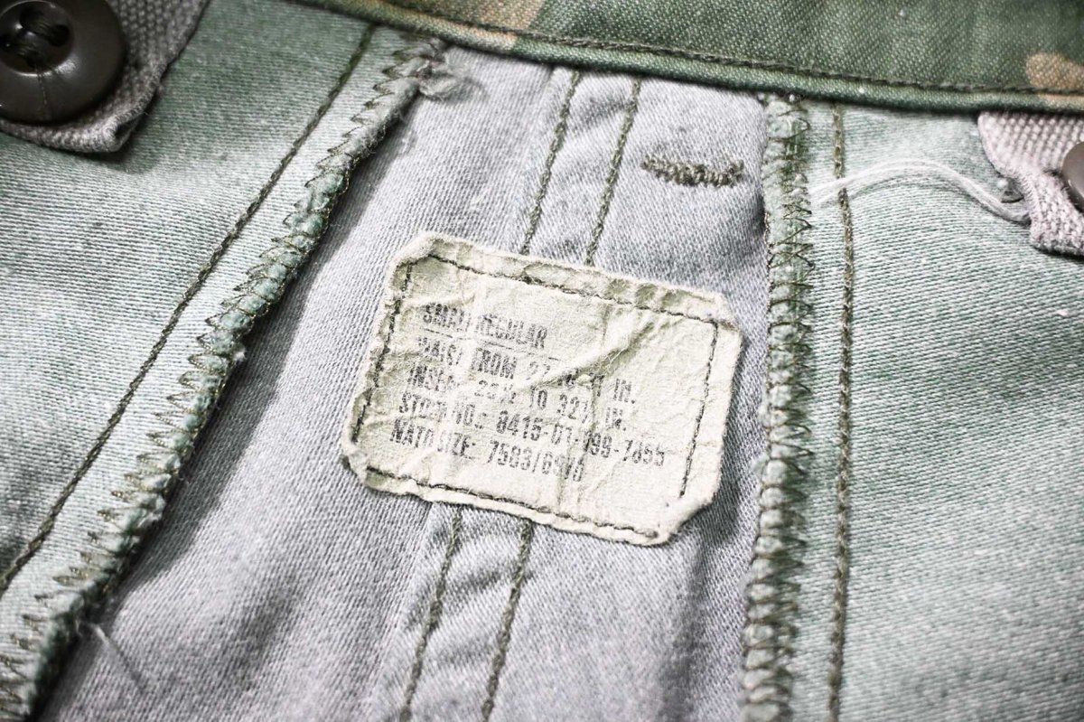 画像6: 85' Used Us Army M-65 Field Pants Woodland Camo (6)