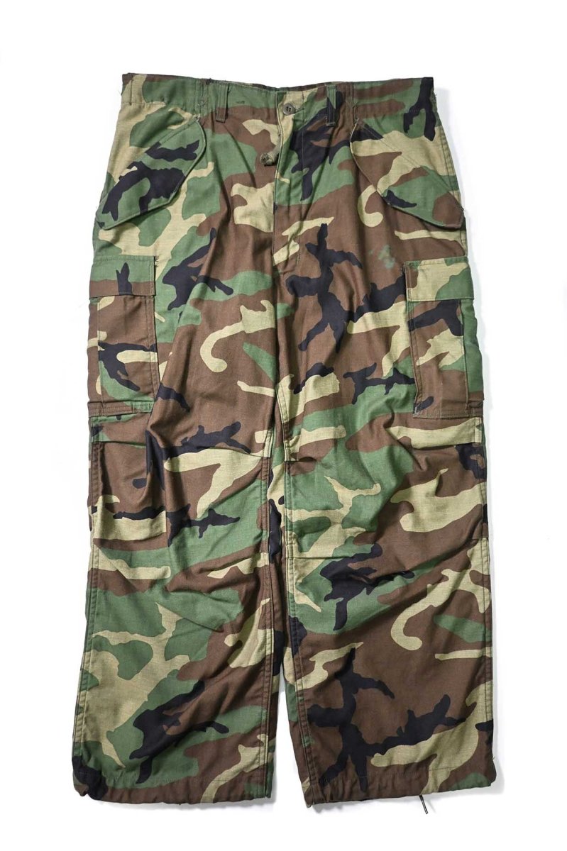 画像1: 86' Used Us Army M-65 Field Pants Woodland Camo (1)