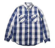 画像1: 80-90s Used Five Brother Heavy Flannel Shirt made in USA (1)