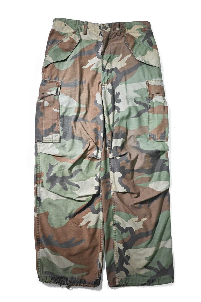 画像1: 85' Used Us Army M-65 Field Pants Woodland Camo (1)