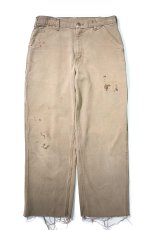 画像1: 12' Used Carhartt Duck Carpenter Pants Canyon Brown カーハート (1)