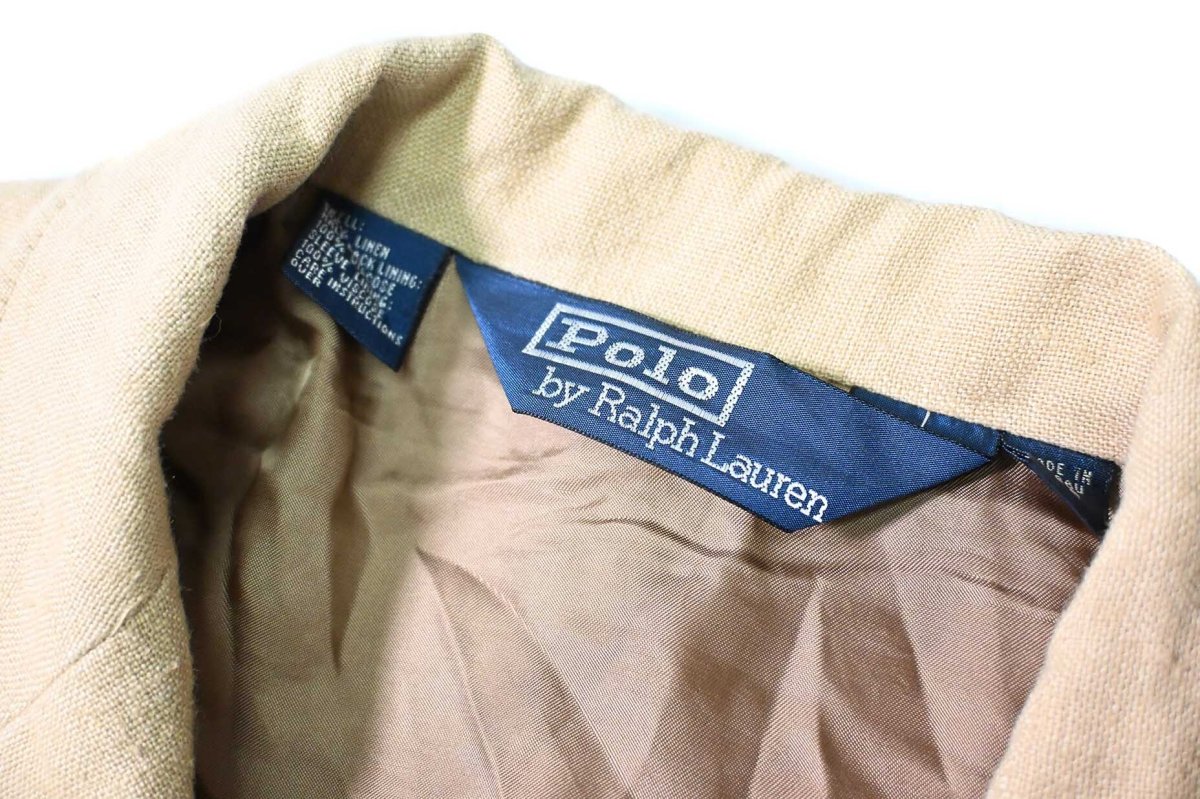 画像5: 90-00s Used Polo Ralph Lauren Linen Tailored Jacket (5)