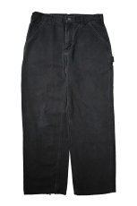 画像1: 06' Used Carhartt Duck Carpenter Pants Black カーハート (1)