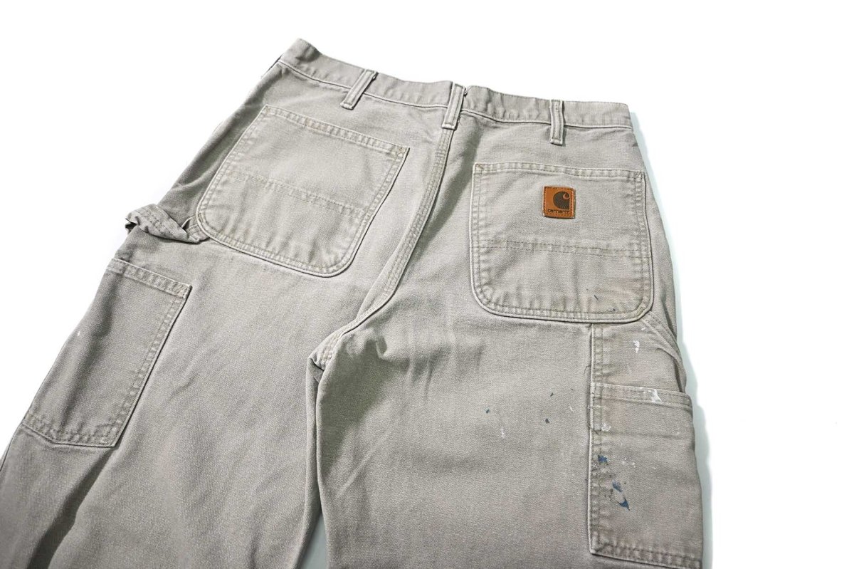 画像4: 07' Used Carhartt Duck Carpenter Pants Desert カーハート (4)