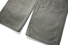 画像3: 16' Used Carhartt Duck Carpenter Pants Moss カーハート (3)