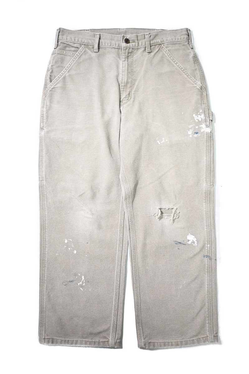 画像1: 14' Used Carhartt Duck Carpenter Pants Desert カーハート (1)