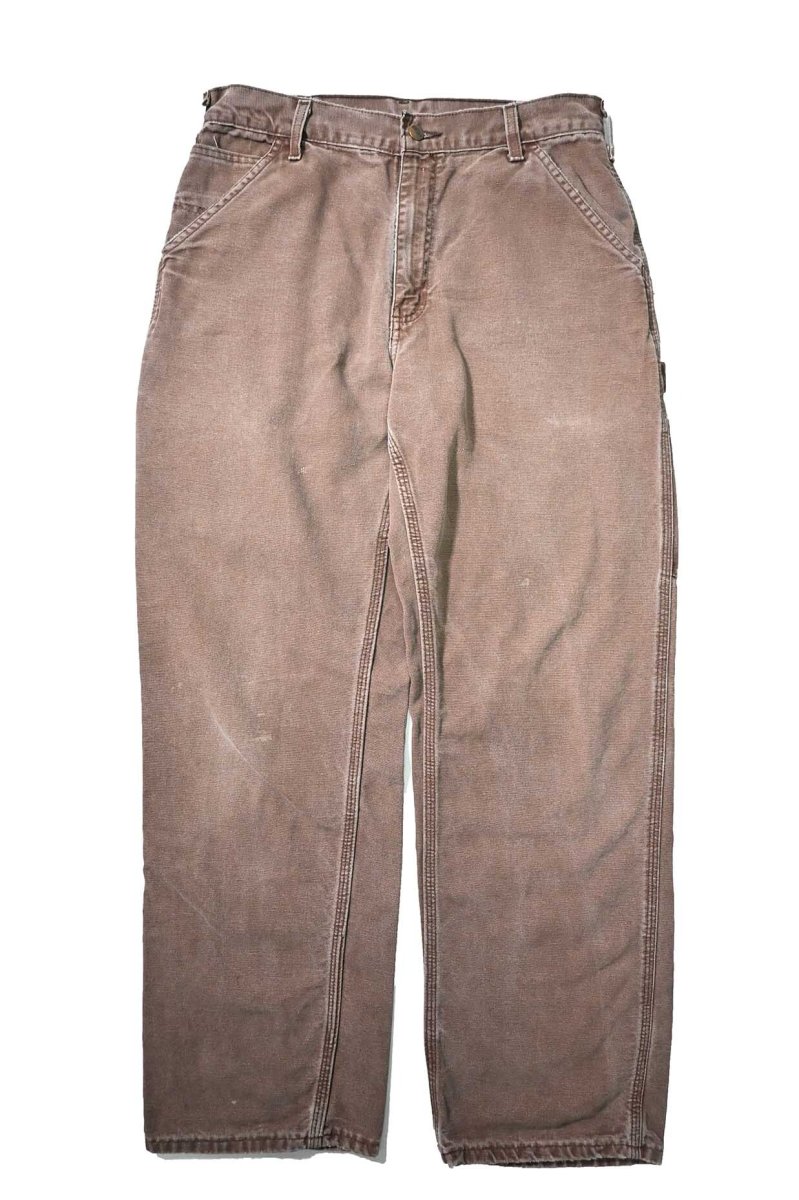 画像1: 00s Used Carhartt Duck Carpenter Pants Chestnut カーハート (1)