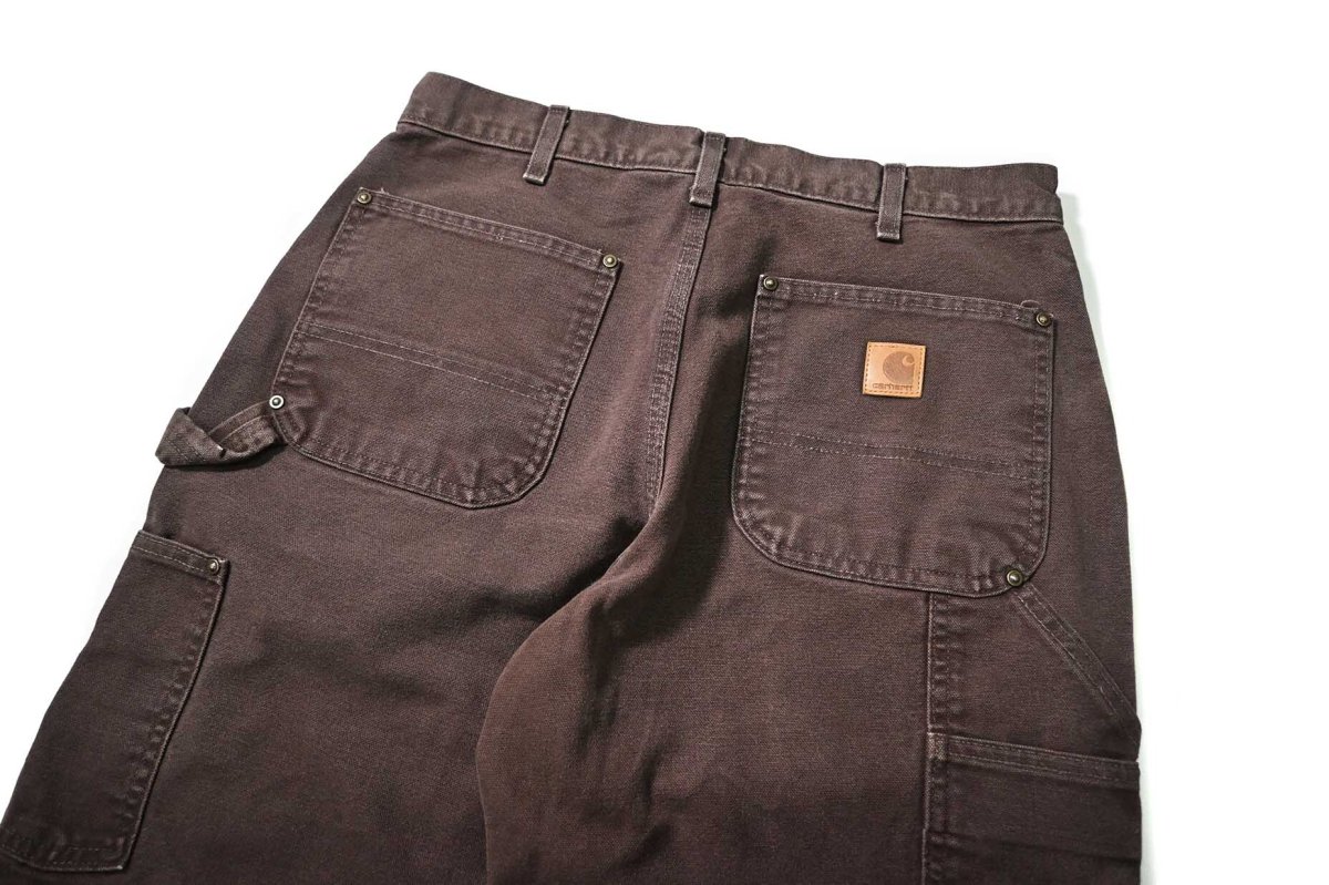 画像5: 23' Used Carhartt Duck Double Knee Carpenter Pants Dark Brown カーハート (5)