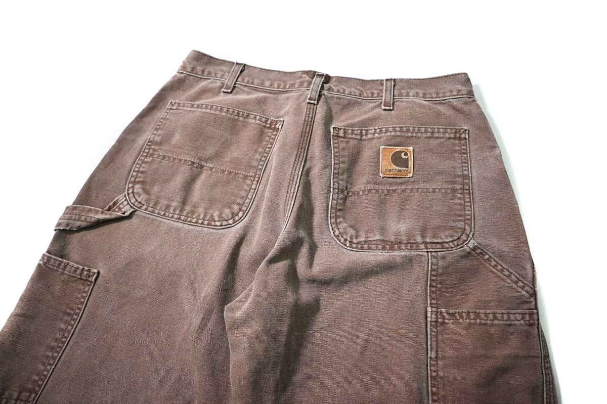 画像4: 00s Used Carhartt Duck Carpenter Pants Chestnut カーハート (4)