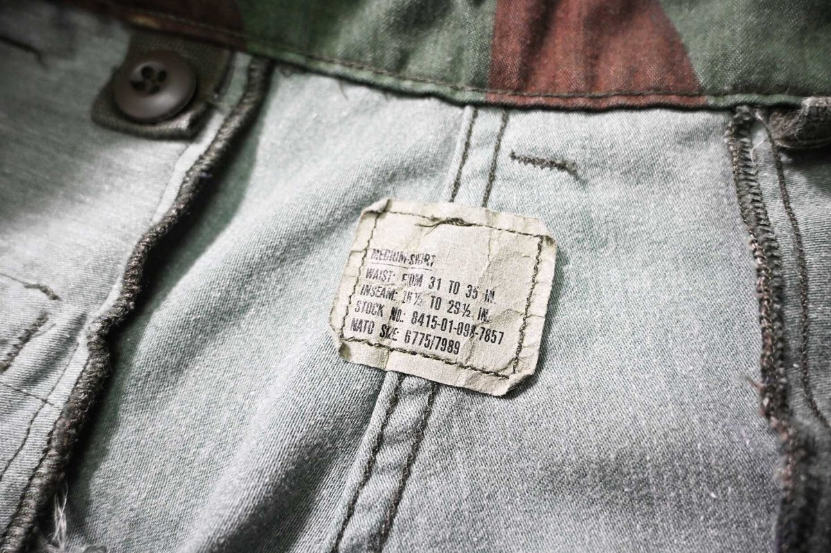 画像6: 86' Used Us Army M-65 Field Pants Woodland Camo (6)