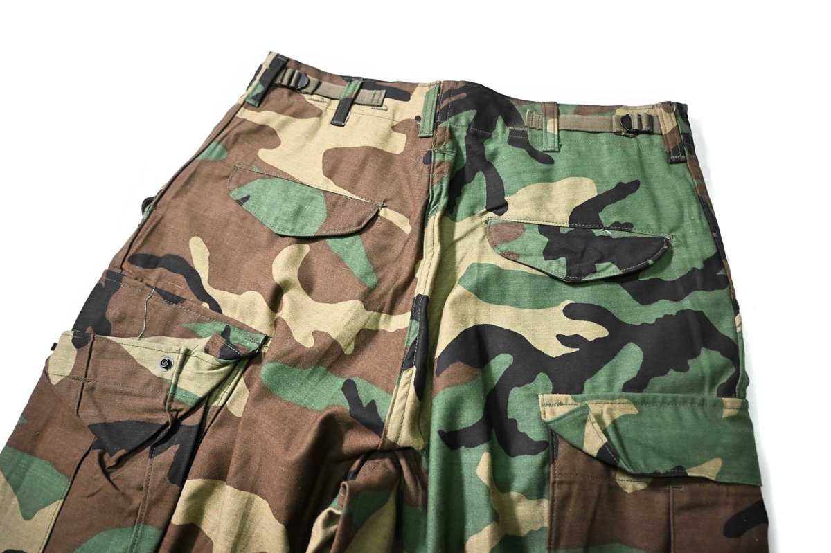画像4: 85' Deadstock Us Army M-65 Field Pants Woodland Camo (4)