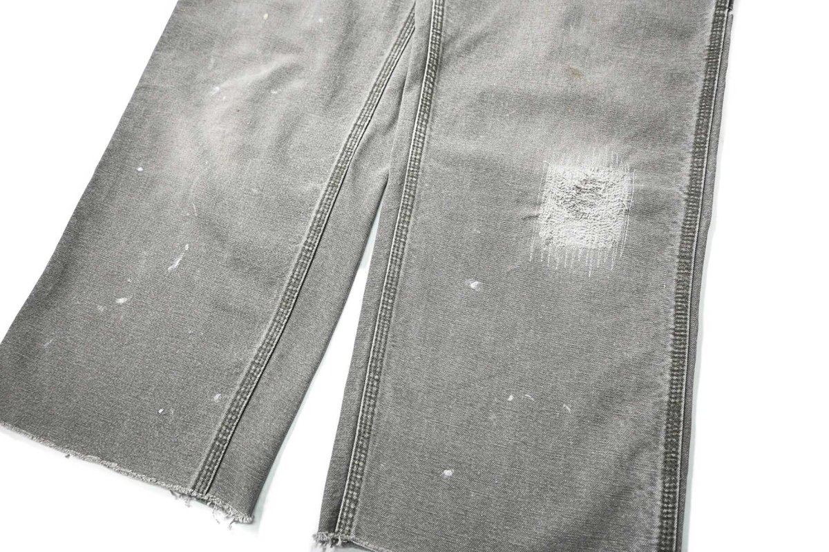 画像3: 03' Used Carhartt Duck Carpenter Pants Moss カーハート (3)