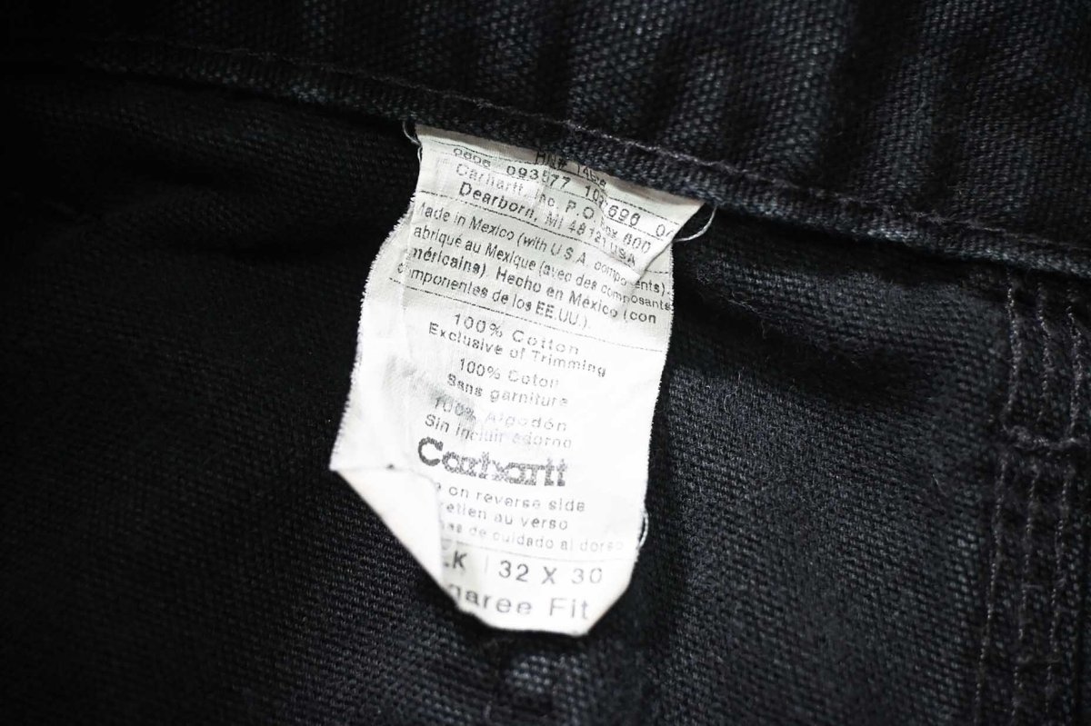 画像6: 06' Used Carhartt Duck Carpenter Pants Black カーハート (6)