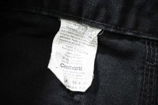 画像6: 06' Used Carhartt Duck Carpenter Pants Black カーハート (6)