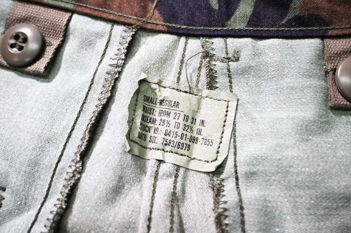 画像6: 85' Deadstock Us Army M-65 Field Pants Woodland Camo (6)