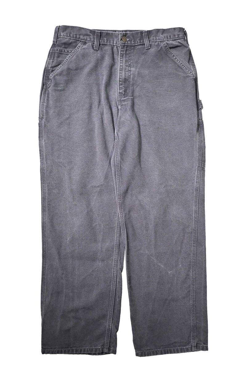 画像1: 11' Used Carhartt Duck Carpenter Pants Petrol Blue カーハート (1)