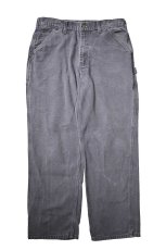 画像1: 11' Used Carhartt Duck Carpenter Pants Petrol Blue カーハート (1)