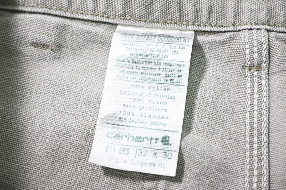 画像6: 14' Used Carhartt Duck Carpenter Pants Desert カーハート (6)