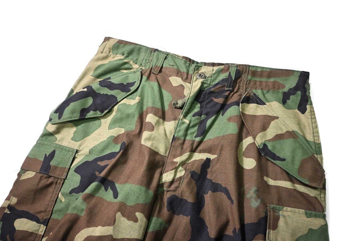 画像2: 86' Used Us Army M-65 Field Pants Woodland Camo (2)