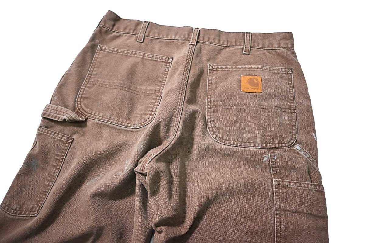 画像4: 02' Used Carhartt Duck Carpenter Pants Chestnut カーハート (4)