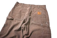 画像4: 02' Used Carhartt Duck Carpenter Pants Chestnut カーハート (4)