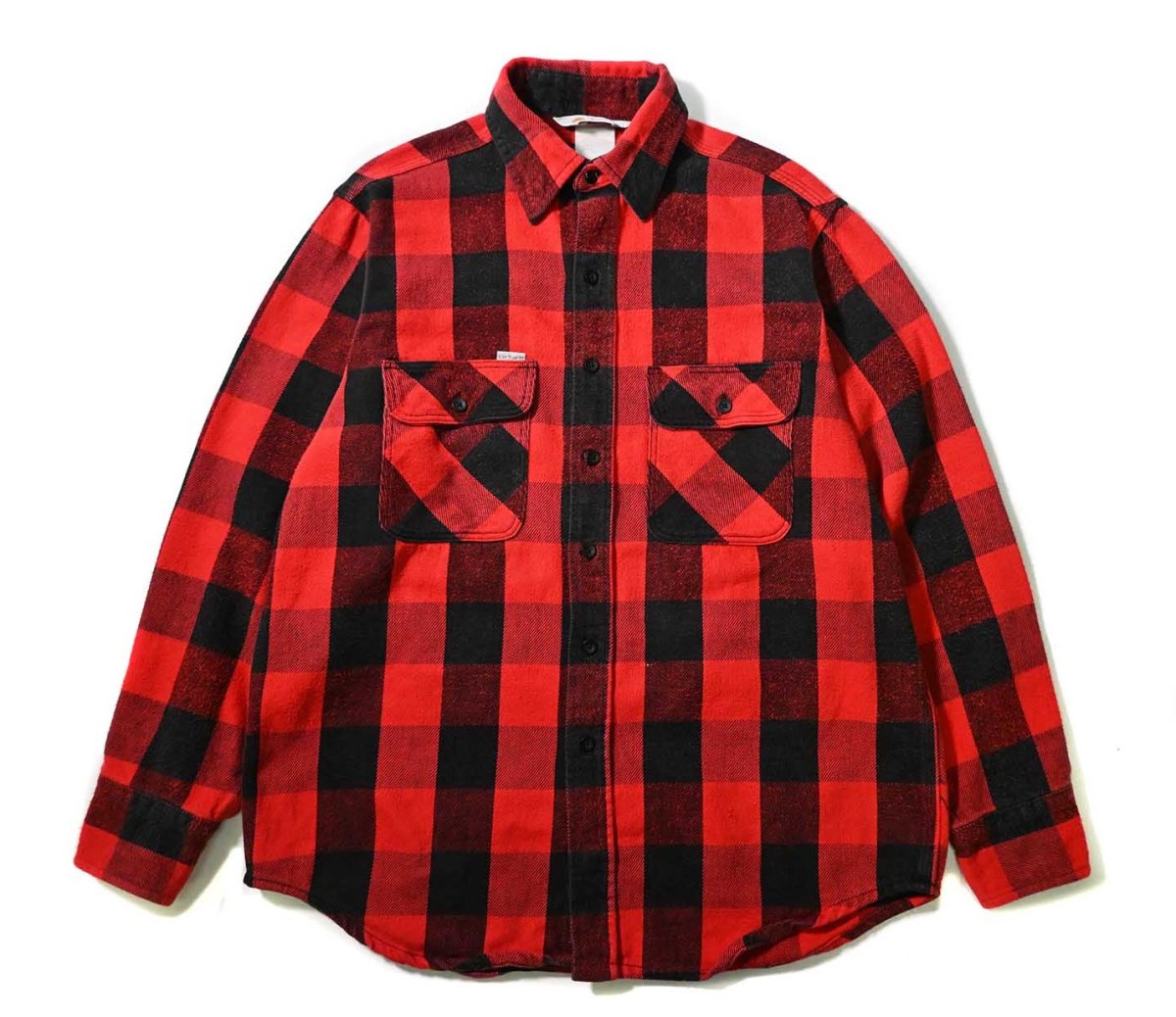 画像1: 80-90s Used Carhartt Heavy Flannel Shirt made in USA (1)