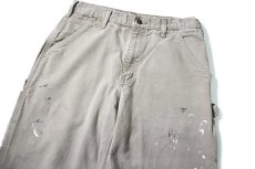 画像2: 07' Used Carhartt Duck Carpenter Pants Desert カーハート (2)
