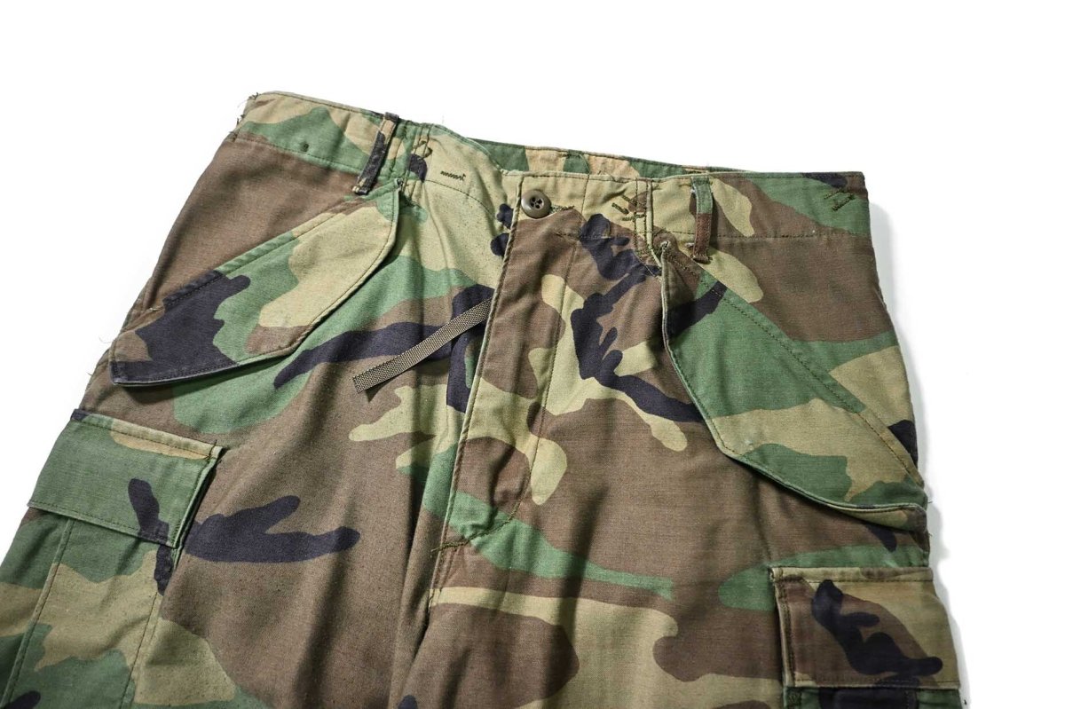 画像2: 89' Used Us Army M-65 Field Pants Woodland Camo (2)