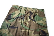 画像2: 89' Used Us Army M-65 Field Pants Woodland Camo (2)