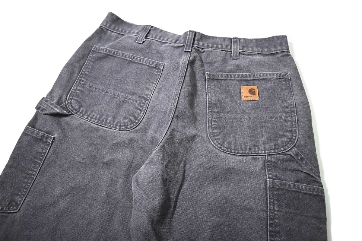 画像4: 11' Used Carhartt Duck Carpenter Pants Petrol Blue カーハート (4)