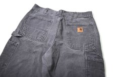 画像4: 11' Used Carhartt Duck Carpenter Pants Petrol Blue カーハート (4)