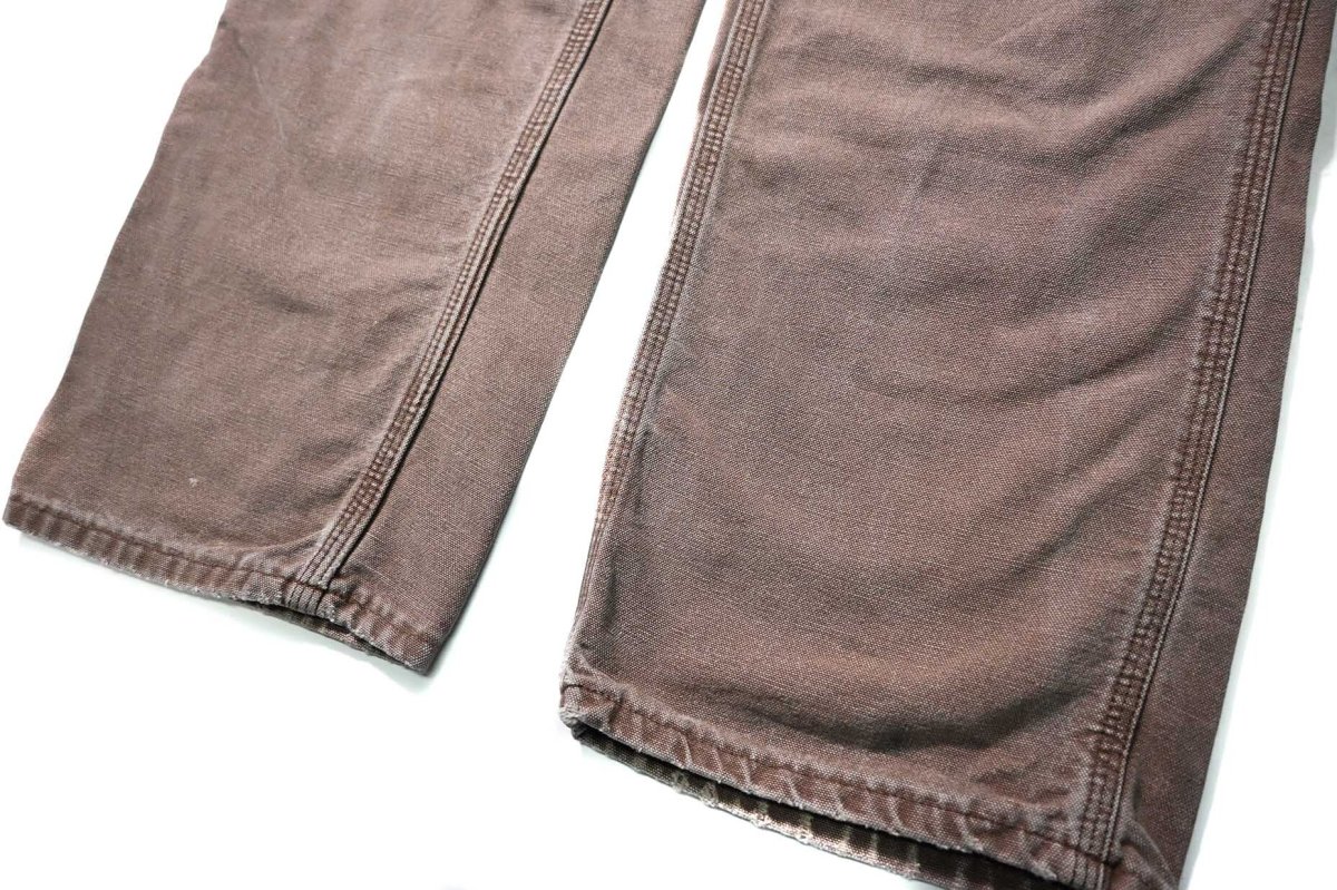 画像3: 00s Used Carhartt Duck Carpenter Pants Chestnut カーハート (3)