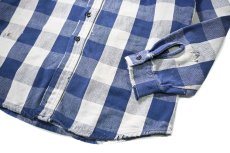 画像3: 80-90s Used Five Brother Heavy Flannel Shirt made in USA (3)