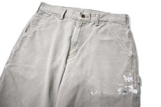 画像2: 14' Used Carhartt Duck Carpenter Pants Desert カーハート (2)
