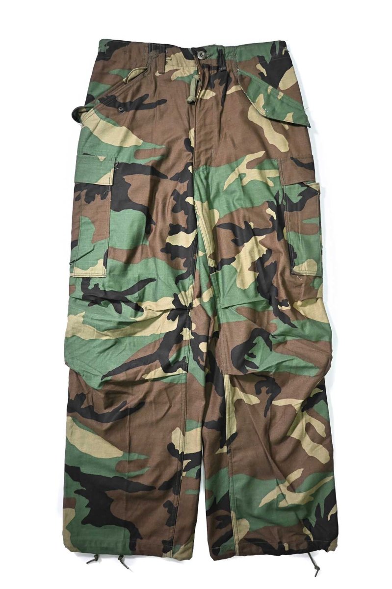 画像1: 85' Deadstock Us Army M-65 Field Pants Woodland Camo (1)