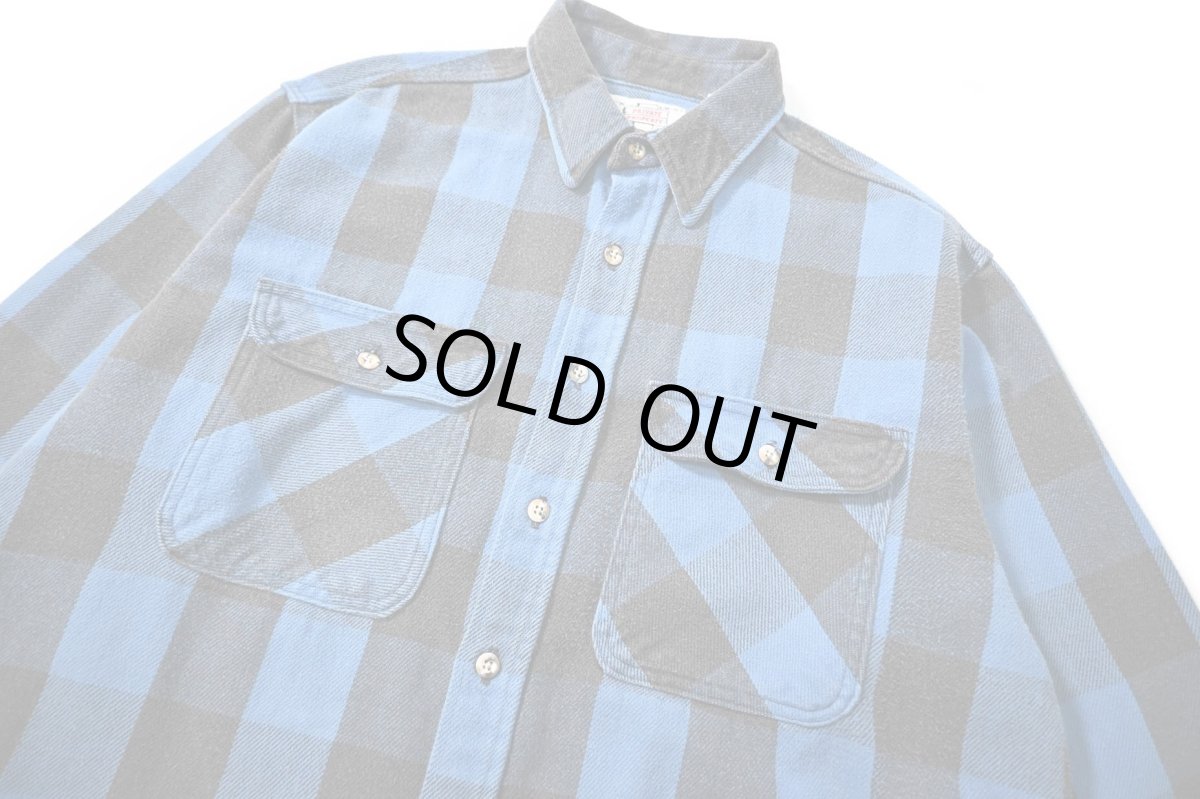 画像2: 80-90s Used Private Property Heavy Flannel Shirt made in USA (2)