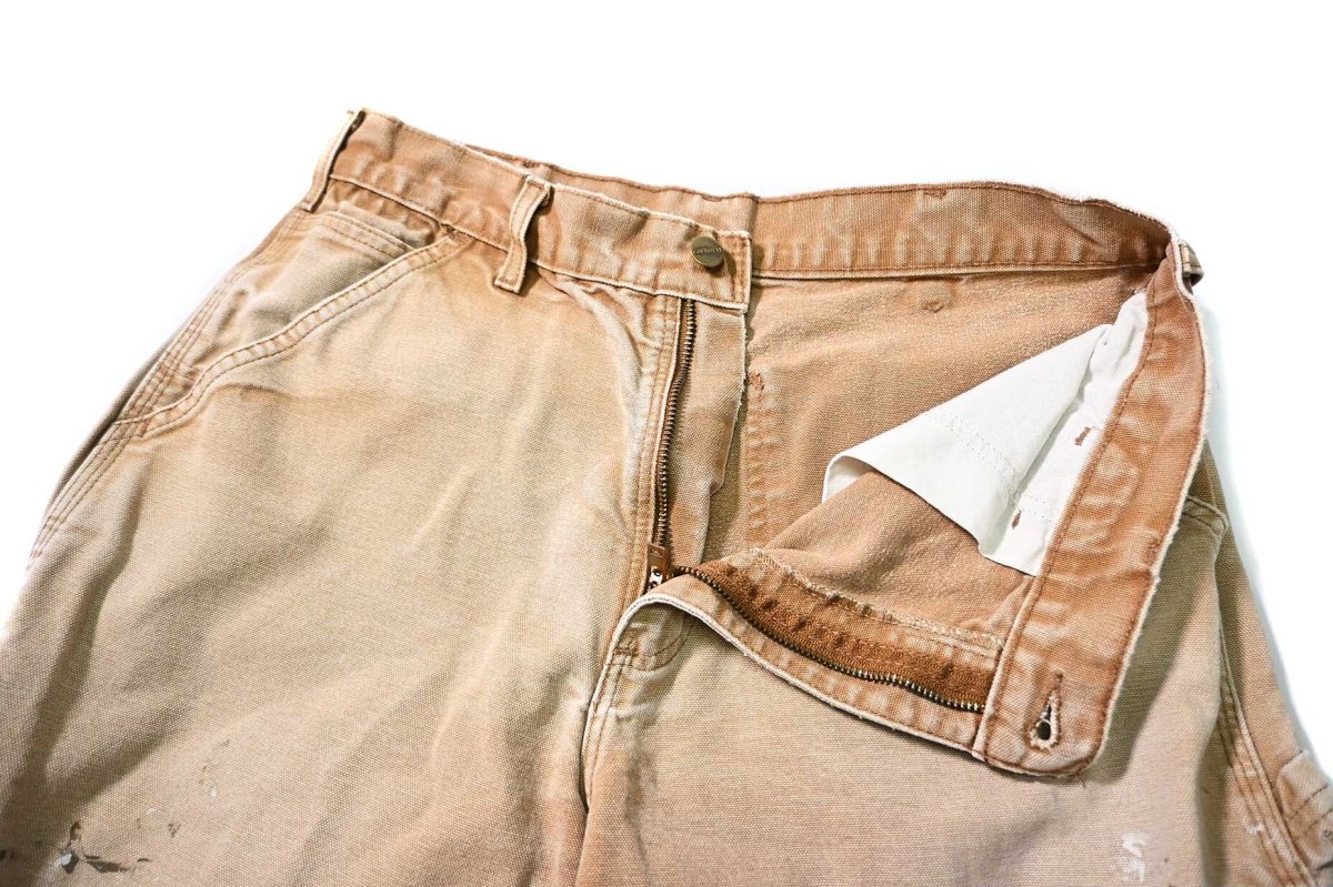 画像5: 17' Used Carhartt Duck Carpenter Pants Brown カーハート (5)