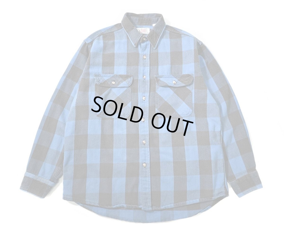 画像1: 80-90s Used Private Property Heavy Flannel Shirt made in USA (1)