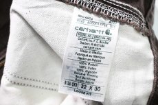 画像8: 23' Used Carhartt Duck Double Knee Carpenter Pants Dark Brown カーハート (8)