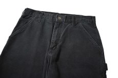 画像2: 06' Used Carhartt Duck Carpenter Pants Black カーハート (2)