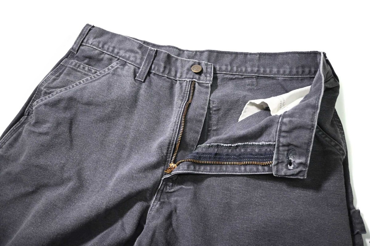 画像5: 11' Used Carhartt Duck Carpenter Pants Petrol Blue カーハート (5)