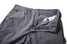 画像5: 11' Used Carhartt Duck Carpenter Pants Petrol Blue カーハート (5)