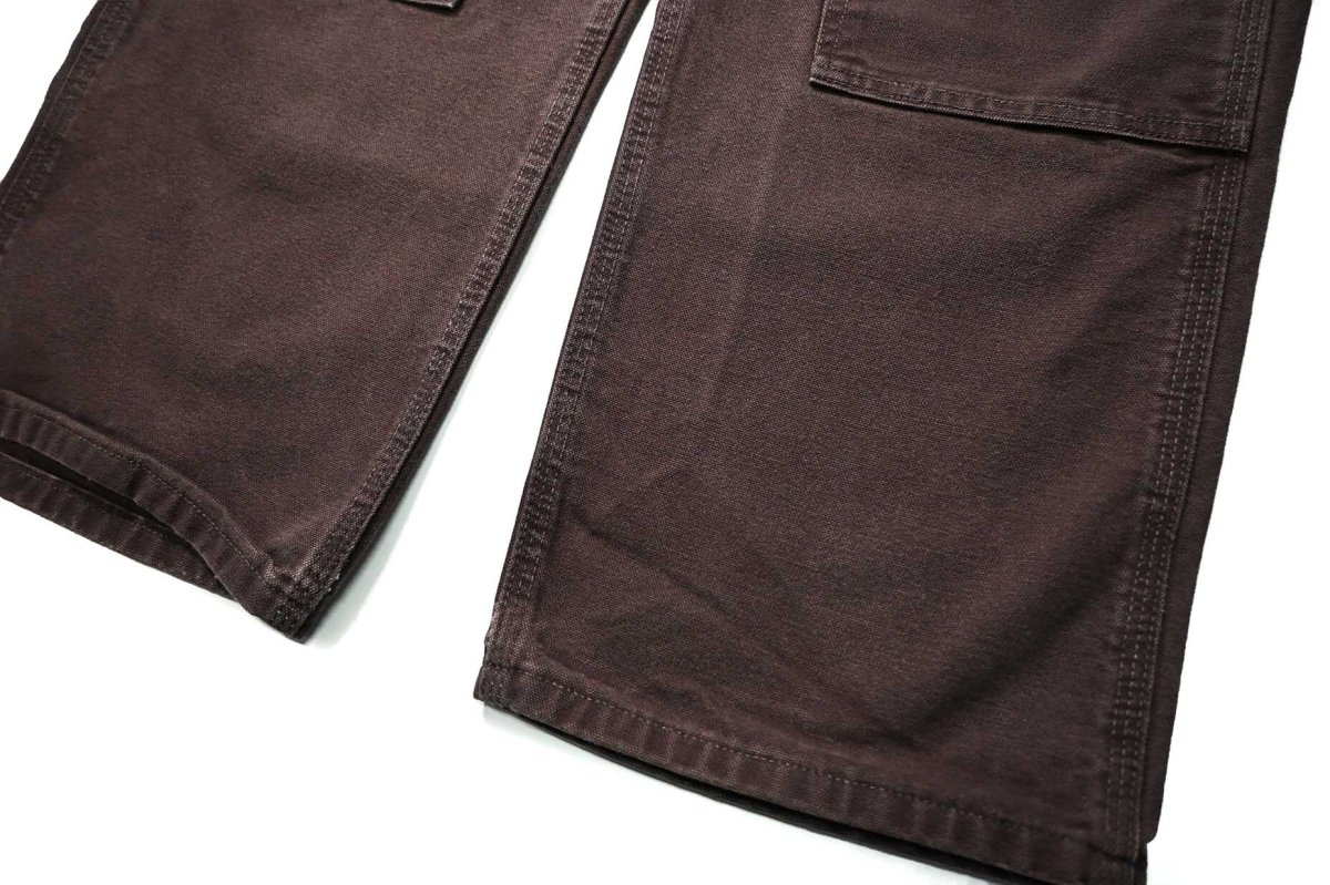画像3: 23' Used Carhartt Duck Double Knee Carpenter Pants Dark Brown カーハート (3)