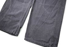 画像3: 11' Used Carhartt Duck Carpenter Pants Petrol Blue カーハート (3)