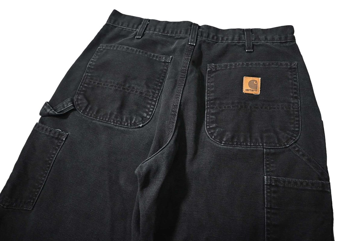 画像4: 06' Used Carhartt Duck Carpenter Pants Black カーハート (4)